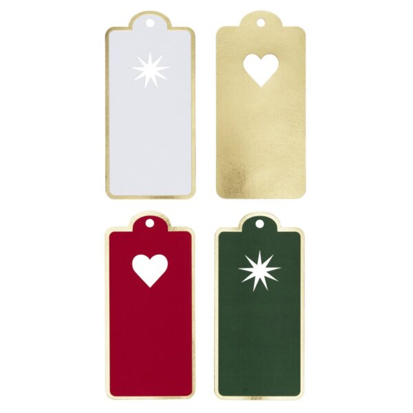 Tags - 40 stuks - kerstmix - Afbeelding 1