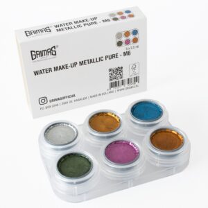 Grimas schmink - 6 kleuren - metallic