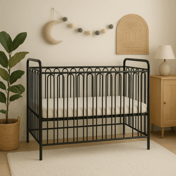 Ledikant Colorfull Home Metaal Royal Black - Afbeelding 1