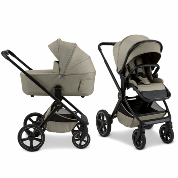 Kinderwagen Novi Baby® Luna Premium Timeless Taupe - Afbeelding 1