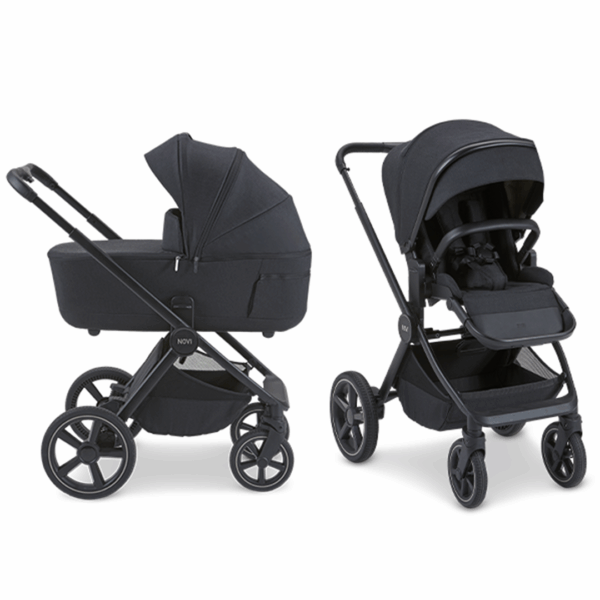Kinderwagen Novi Baby® Luna Premium Brilliant Black - Afbeelding 1