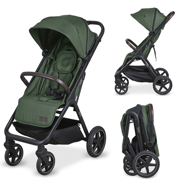 Buggy Novi Baby® Xavi XL Premium Solid Green - Afbeelding 1