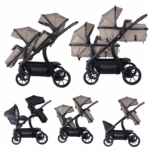 Duo Kinderwagen Novi Baby® Pacific Premium Solid Hazel