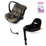 Autostoel Novi Baby® Jacky Pro 360° I-Size Dark Taupe&Base