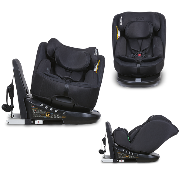 Autostoel Novi Baby® Julian I-SIZE 360° Isofix Black/Mesh - Afbeelding 1