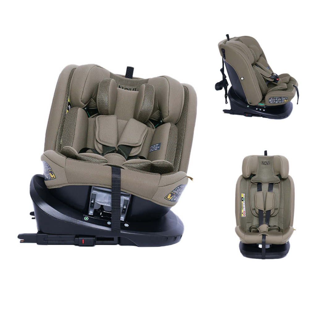 Autostoel Novi Baby® Goliath Go I-Size Rotation Taupe/Mesh - Afbeelding 1