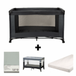 Set Compleet | Campingbed Novi Baby® Nicky Dark Grey