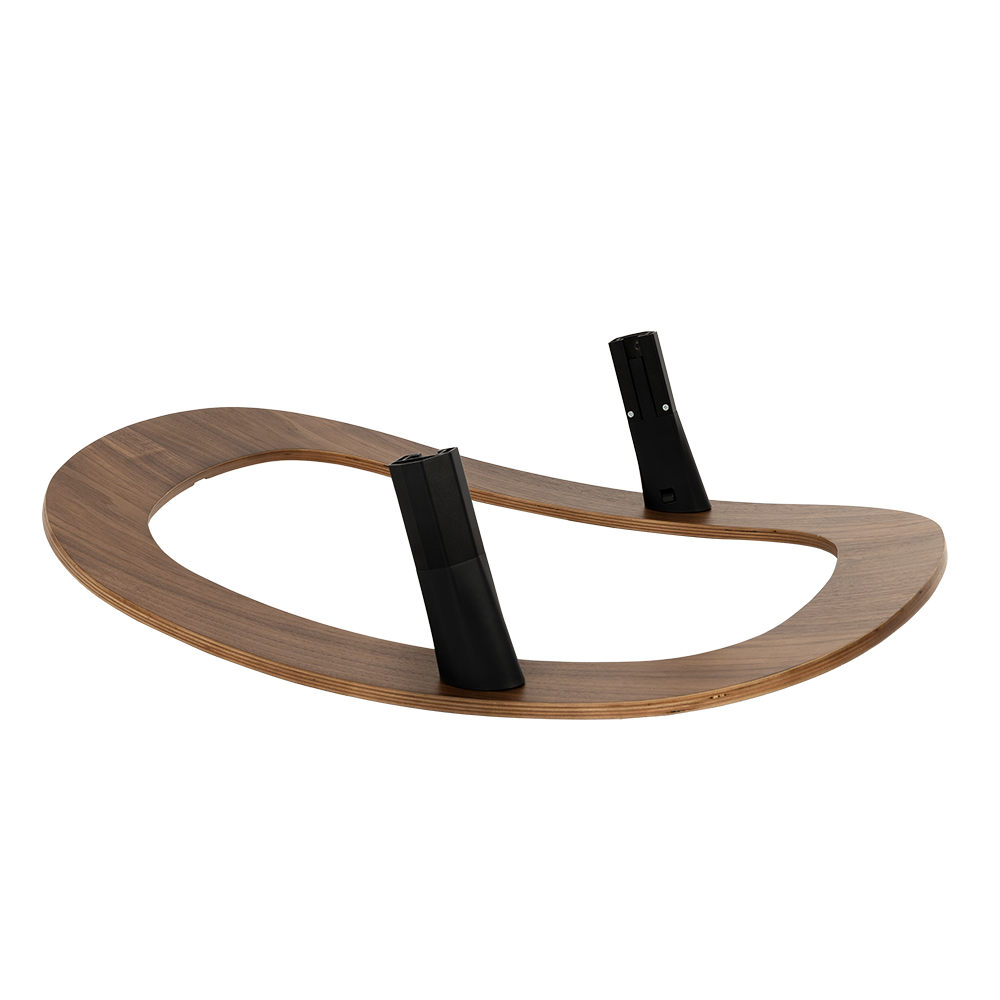 Wipstoelonderstel Novi at Home® Curve Premium Walnut - Afbeelding 1