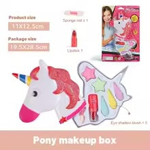 Make-Up Playset™ - Veilig&Stimuleer Creativiteit - Magische Make-up Eenhoorn Make-up Box | Educatief Speelgoed