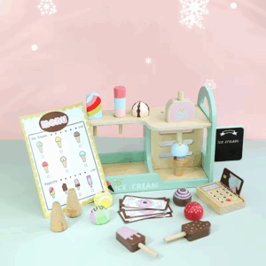 Ice Cream Playset™ - Creatief&Leerzaam - IJsjes Speelset Ijssalon winkelset | Educatief Speelgoed