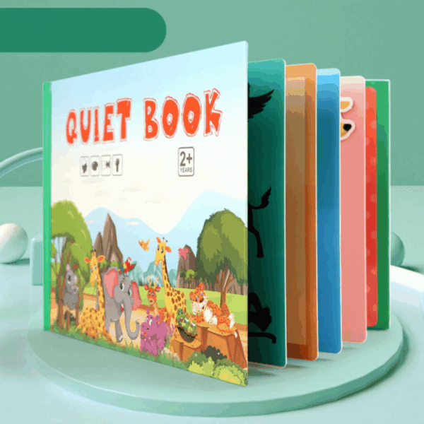 Quiet Book™ - Ontwikkel de fijne motoriek - Leerboek Dieren - €29.95 | Educatief Speelgoed - Afbeelding 1