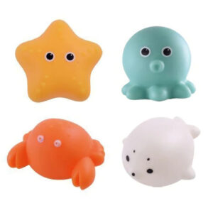 Bath Buddies™ - Maakt in bad gaan een feestje - Lichtgevende dieren 4 extra badspeeltjes (set 2) | Educatief Speelgoed