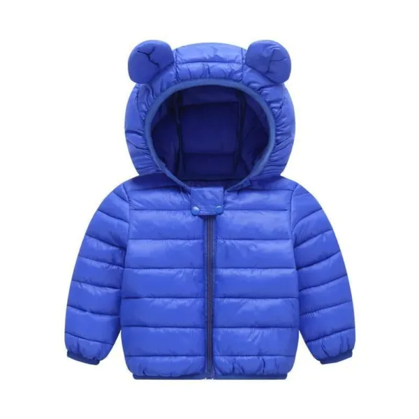 Mini Fashion™ - Polyester winterjas met Capuchon Navy / 80 (9-12 maanden) | Educatief Speelgoed - Afbeelding 1