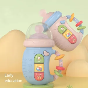 Musical Pacifier™ - Nooit meer moeite met drinken - Interactieve drinkfles Blauw | Educatief Speelgoed