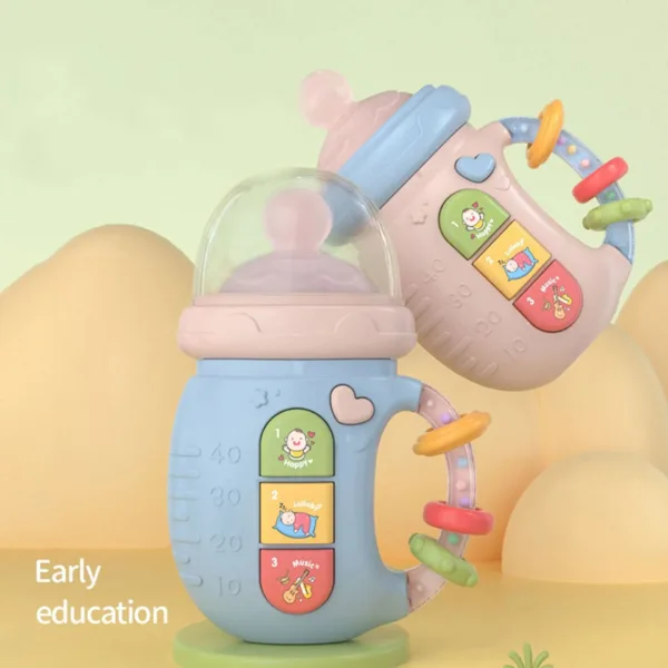 Musical Pacifier™ - Nooit meer moeite met drinken - Interactieve drinkfles Blauw | Educatief Speelgoed - Afbeelding 1