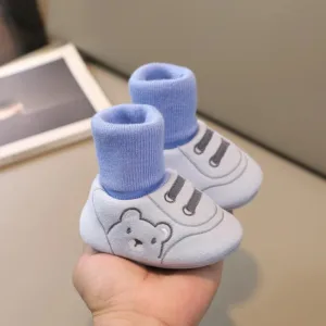 Toddler Sneaker Socks™ - Piepkleine Voetjes Parade - Sneaker sokjes Blauw / M (6-18 maanden) | Educatief Speelgoed