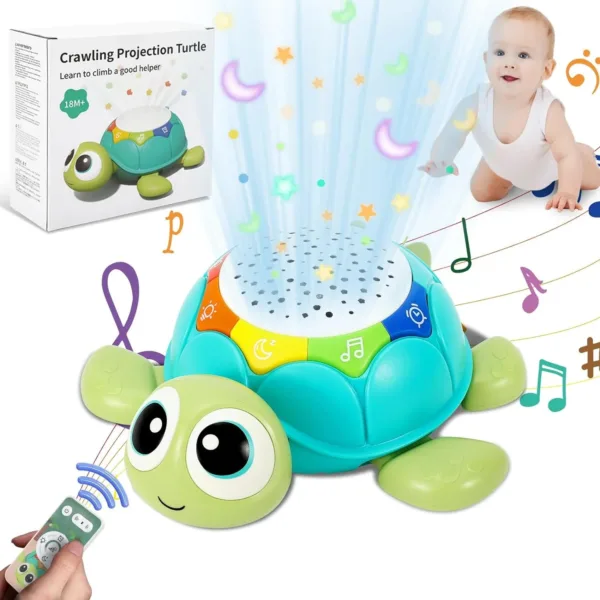 Turtle Projector™ - Stimuleer kruipen - Sterprojector Zonder afstandsbediening | Educatief Speelgoed - Afbeelding 1