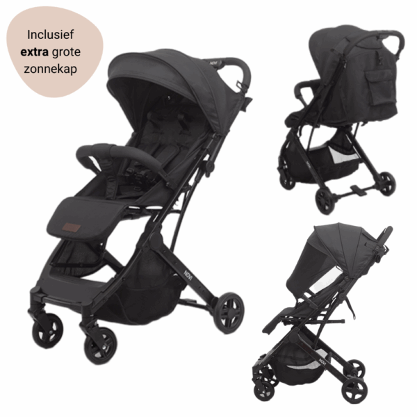 Buggy Novi Baby® Travel Go Premium All Black - Afbeelding 1