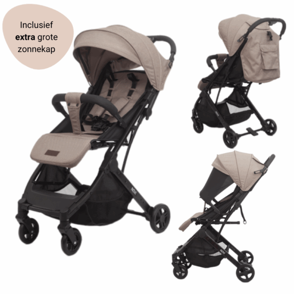 Buggy Novi Baby® Travel Go Premium Solid Hazel - Afbeelding 1