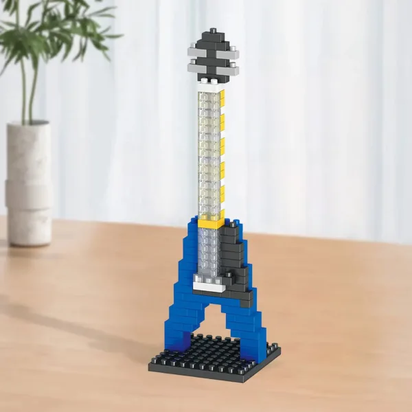 Construction Instrument™ - Bouw Je Eigen Minimuziekinstrument - Miniatuur muziekinstrument Elektrische gitaar | Educatief Speelgoed - Afbeelding 1