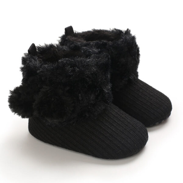 Mini Fashion™ - Altijd Warme Voeten - Kinder Winterschoenen Zwart - Balletjes / 16 (0-6 maanden) | Educatief Speelgoed - Afbeelding 1