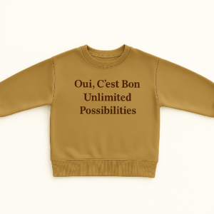 Mini Fashion™ -"Oui, C'est bon."- Sweater Chai Crème / 120 | Educatief Speelgoed