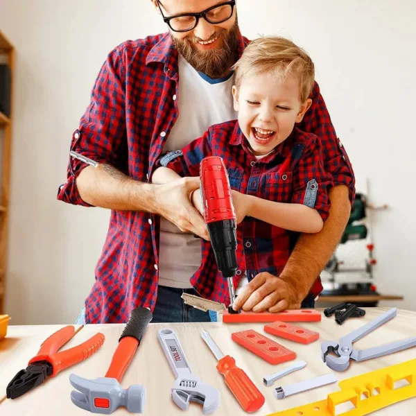 Junior Bouwer's Elektrisch Speelgoed Gereedschapsset Set van 39 | Educatief Speelgoed - Afbeelding 1