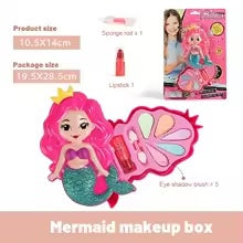 Make-Up Playset™ - Veilig&Stimuleer Creativiteit - Magische Make-up Zeemeermin Make-up Doos | Educatief Speelgoed