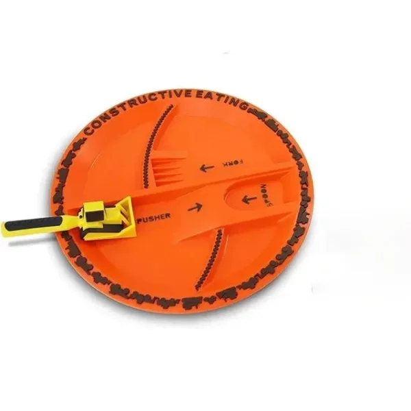 Construction Dinner Set™ - Nooit meer een strijd aan tafel - Creatieve Bestekset Bord | Educatief Speelgoed - Afbeelding 1