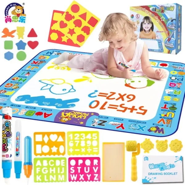 AquaMagic Mat™ - Creatieve Uitspattingen - Watermat Transparante kleurmat (incl. extra accessoires) | Educatief Speelgoed - Afbeelding 1