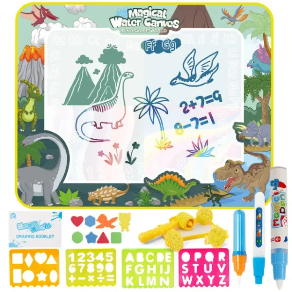AquaMagic Mat™ - Creatieve Uitspattingen - Watermat Dinosaurus (incl. extra accessoires) | Educatief Speelgoed - Afbeelding 1