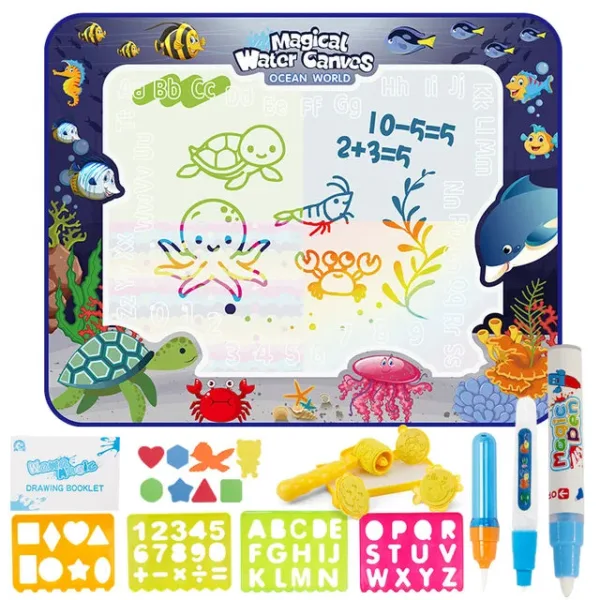 AquaMagic Mat™ - Creatieve Uitspattingen - Watermat Oceaan (incl. extra accessoires) | Educatief Speelgoed - Afbeelding 1