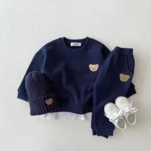 Mini Fashion™ - Peuter Beertjes Trainingspak Blauw / 104 (4 jaar) / Ja | Educatief Speelgoed