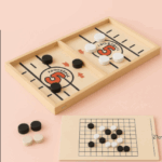 Foosball™ - Gemakkelijk Op Te Zetten - Houten bordspel Groot + Dammen | Educatief Speelgoed