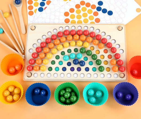 Woods™ - Bouwen en verbinden! - Regenboogkralen | Educatief Speelgoed - Afbeelding 1