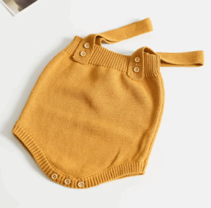 Mini Fashion™ - Schattige Gebreide Babyromper Gele romper / 90 (2 jaar) | Educatief Speelgoed
