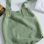Mini Fashion™ - Schattige Gebreide Babyromper Groene romper / 70 (6-12 maanden) | Educatief Speelgoed