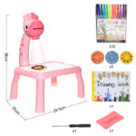 Let's create™ - Leren tekenen - Painting projector Giraffe Roze | Educatief Speelgoed