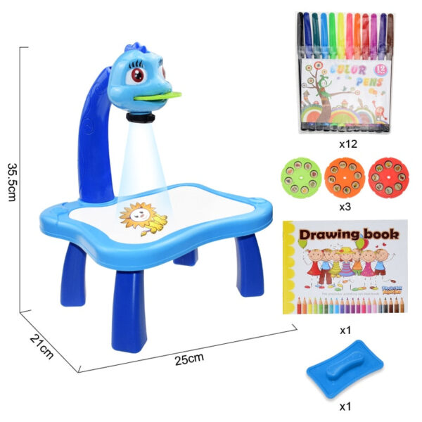 Let's create™ - Leren tekenen - Painting projector Dieren Blauw | Educatief Speelgoed - Afbeelding 1