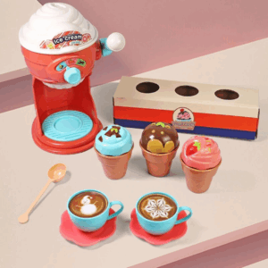 Ice Cream Maker Set™ - Kleine Ijsmeesters - Ijsmachine Speelgoedset 15 stuks | Educatief Speelgoed
