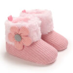 Mini Fashion™ - Altijd Warme Voeten - Kinder Winterschoenen Roze - Bloem / 20 (12-18 maanden) | Educatief Speelgoed