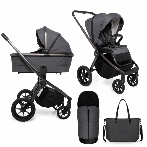 Kinderwagen Muuvo Quick SE2 2-in-1 Set Diamond Graphite - Afbeelding 1