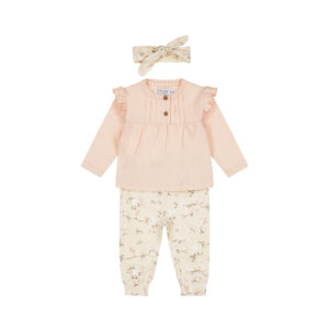 Set 3-delig Dirkje Shirt + Broek + Haarband Lichtroze