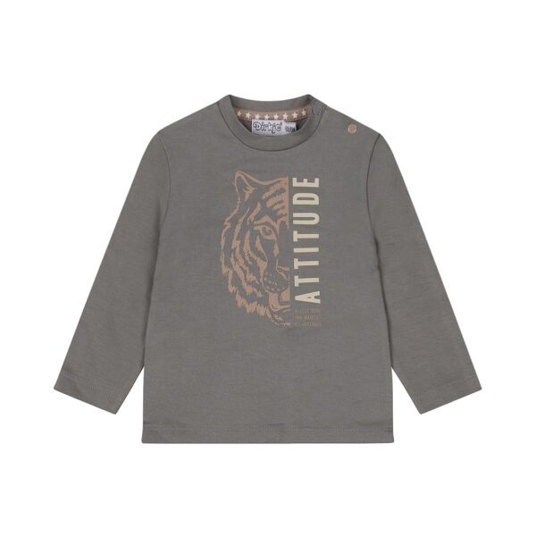 Shirt Longsleeve Dirkje Safari Friends Grey - Afbeelding 1