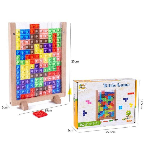Woods™ | 3D Tetris Puzzelbord | Educatief Speelgoed - Afbeelding 1