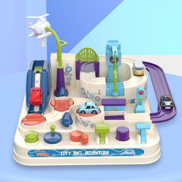 Car Adventure™ - Train de hersenen - Auto in de stad Parelwit | Educatief Speelgoed - Afbeelding 1