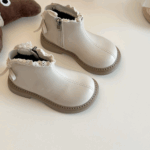 Mini Fashion™ - Warm&Classic - Leren Laarsjes Beige / 27 (3-4 jaar) | Educatief Speelgoed
