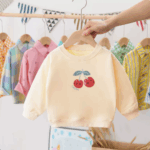 Mini Fashion™ - Kersen Sweater Kers - Crème / 110 (4 jaar) | Educatief Speelgoed