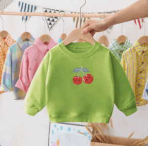 Mini Fashion™ - Kersen Sweater Kers - Groen / 110 (4 jaar) | Educatief Speelgoed