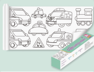 ColoringPaper™ - Laat de creativiteit in je kleine los! - XXL Kleurplaat Voertuigen | Educatief Speelgoed